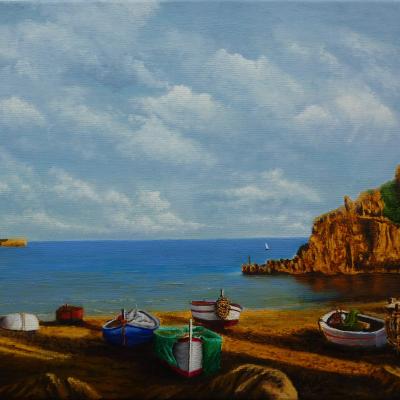 Plage espagnole en hiver